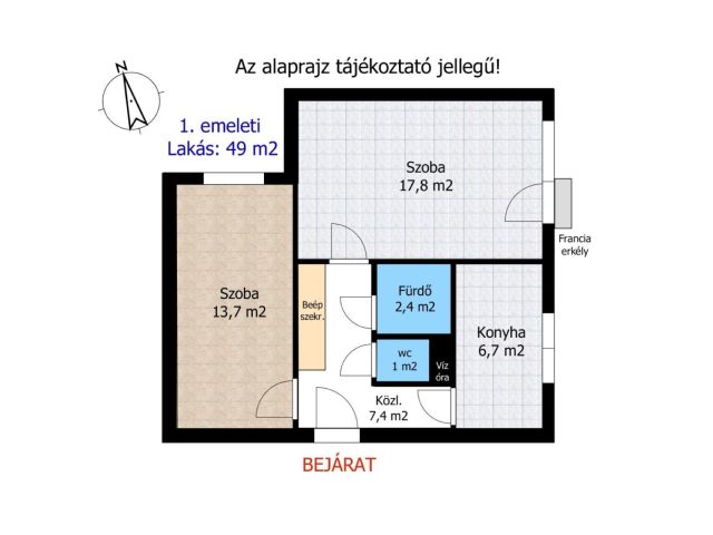 1.emeleti lakás eladó Győr Szabadhegyen közel a tóhoz
